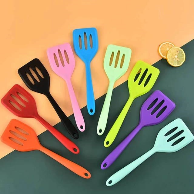Silicone Slotted Turner - Blue | Full House Lebanon