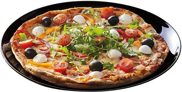 Luminarc Plain Pizza Plates - Light Grey | Full House Lebanon