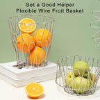 Multipurpose Stainless Steel Folding Fruit and Vegetable Basket | Full House Lebanon