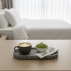 Oval Grey Stone Tray