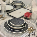 Black & White Porcelain Dinnerware - Salad Bowl | Full House Lebanon
