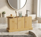 Bamboo Bathroom Accessories Set (4 Pcs) | Full House Lebanon