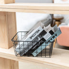 Black Metal Wire Storage Basket - Medium | Full House Lebanon