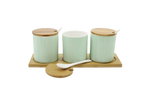 Coffee, Tea & Sugar Canister with Tray | Full House Lebanon