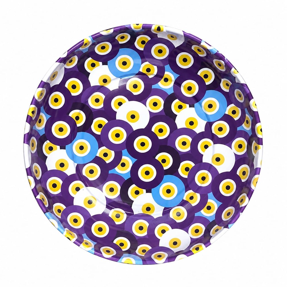 Evil Eye  Metal Printed Bowl