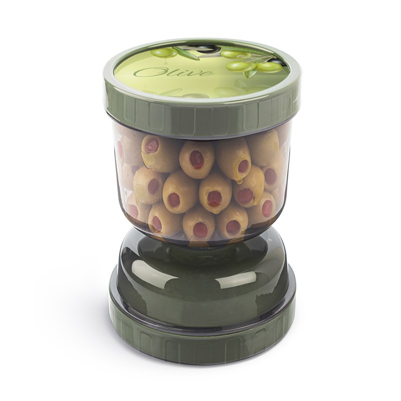 Hourglass Olive & Pickle Container - I Love Pickle, Dark Green | Full House Lebanon