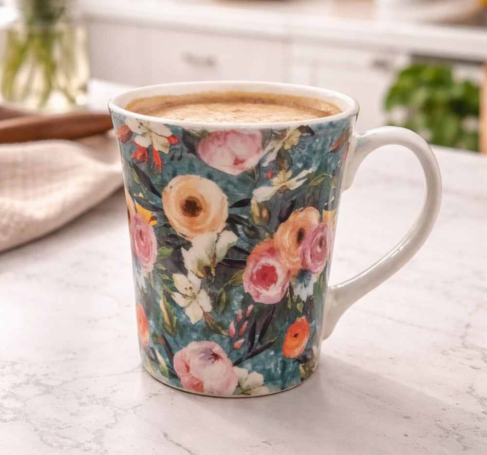 Floral Porcelain Mug