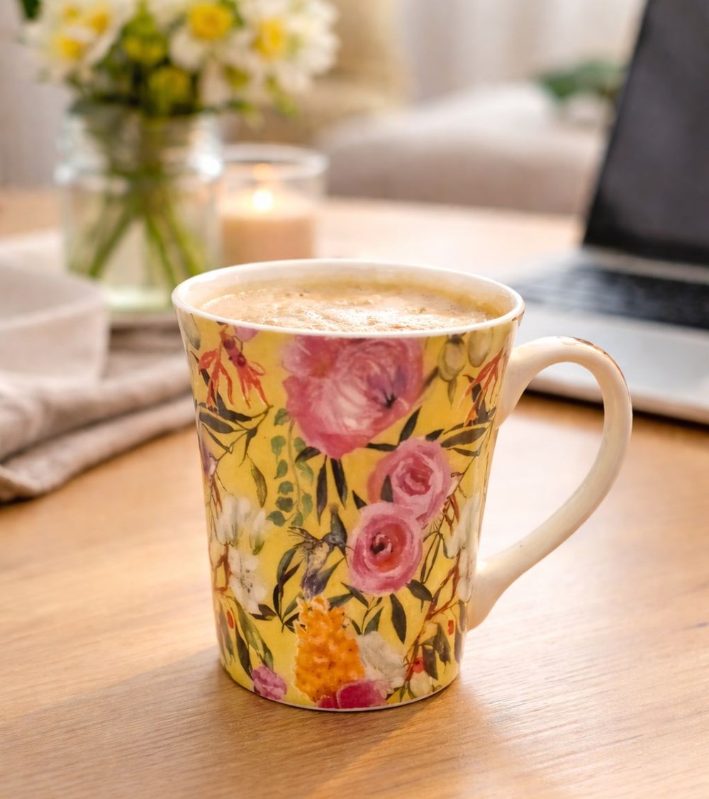 Floral Porcelain Mug