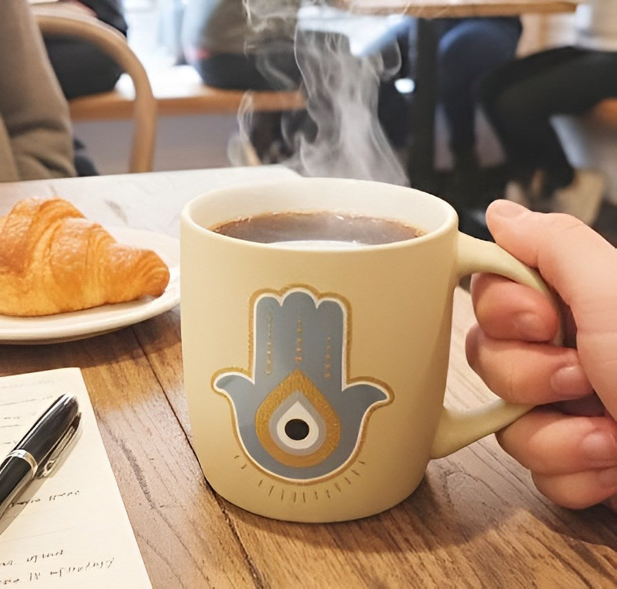 Evil Eye Porcelain Coffee Mug