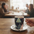 Modern Geometric Porcelain Mug