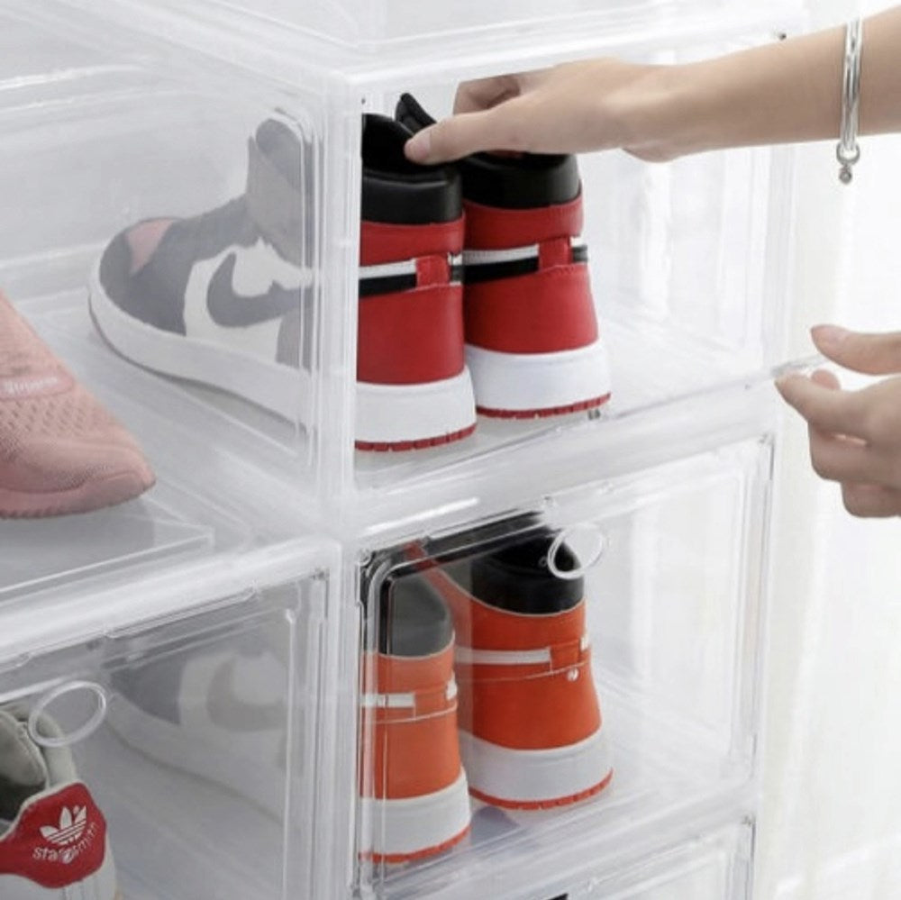 Clear Stackable Shoe Storage Box - Get 5 Pcs | Full House Lebanon
