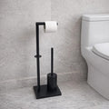 Floor-Standing   Toilet Brush & Roll Holder Set