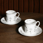 La Table Élégante Coffee Cup (Half a Dozen) - Silver Flower | Full House Lebanon