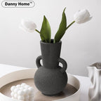 Round Handled Ceramic Vase - Peach | Full House Lebanon