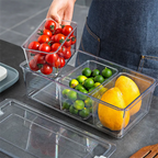 3-Compartments Acrylic Storage Box | Full House Lebanon
