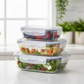 Dosthoff 3-Piece Borosilicate Glass Food Container Set | Full House Lebanon