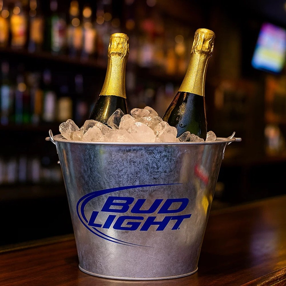 Bud Light Metal Ice Bucket | Full House Lebanon