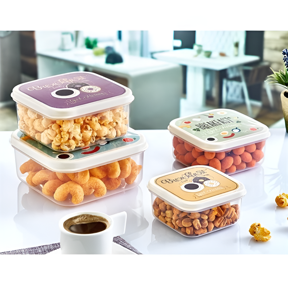 Kids Food Container Set (4 Pcs) - Apple | Full House Lebanon