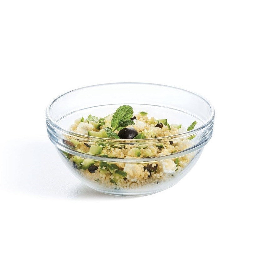Luminarc Stackable Glass Bowl - 17 cm | Full House Lebanon