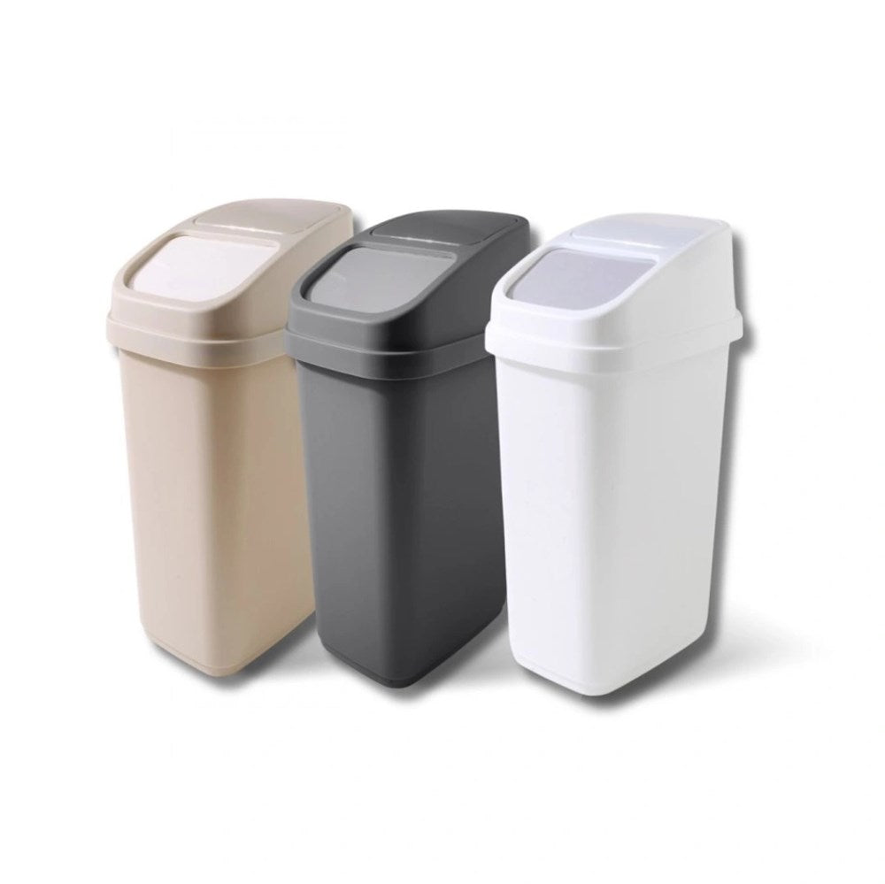 Swing-Top Waste Bin - 17 L, Black | Full House Lebanon