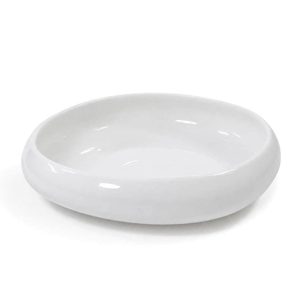 Two-Tone Porcelain Salad Serving Bowl