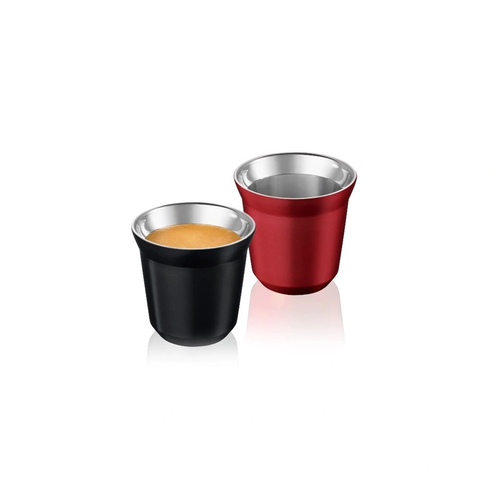 Stainless Steel Double Wall Espresso Coffee Cup - Black | Full House Lebanon