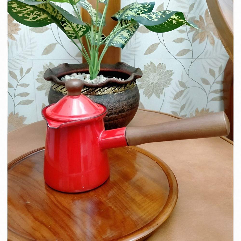 Enamel Coffee Pots - Large, Dark Grey | Full House Lebanon