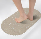 PVC Non-slip Bath Mat - Beige | Full House Lebanon