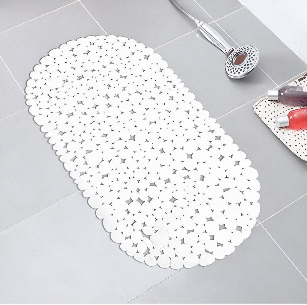 PVC Non-slip Bath Mat - White | Full House Lebanon