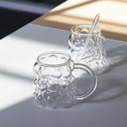 Bubbly Shaped Glass Cup | Full House Lebanon