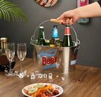 Oval Metal Ice Bucket - Ice Cold Beer | Full House Lebanon