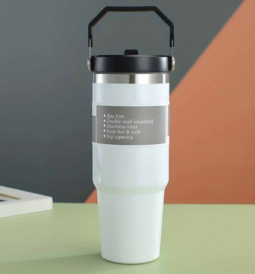 Vacuum Insulated Bottle with Straw | Full House Lebanon