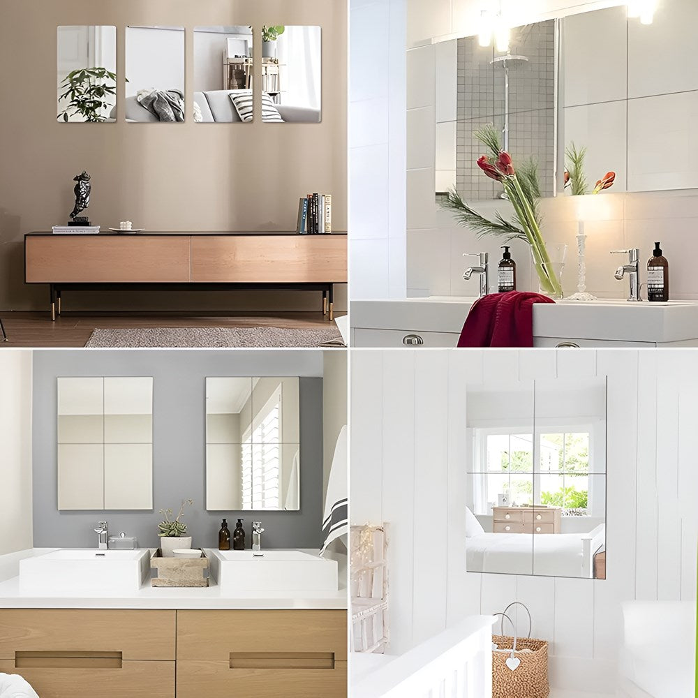 Self Adhesive Non Glass Rectangular Mirror - Small | Full House Lebanon