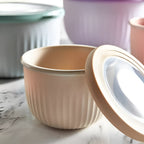 Plastic Bowl with see-through Lid Set (4 Pcs) | Full House Lebanon