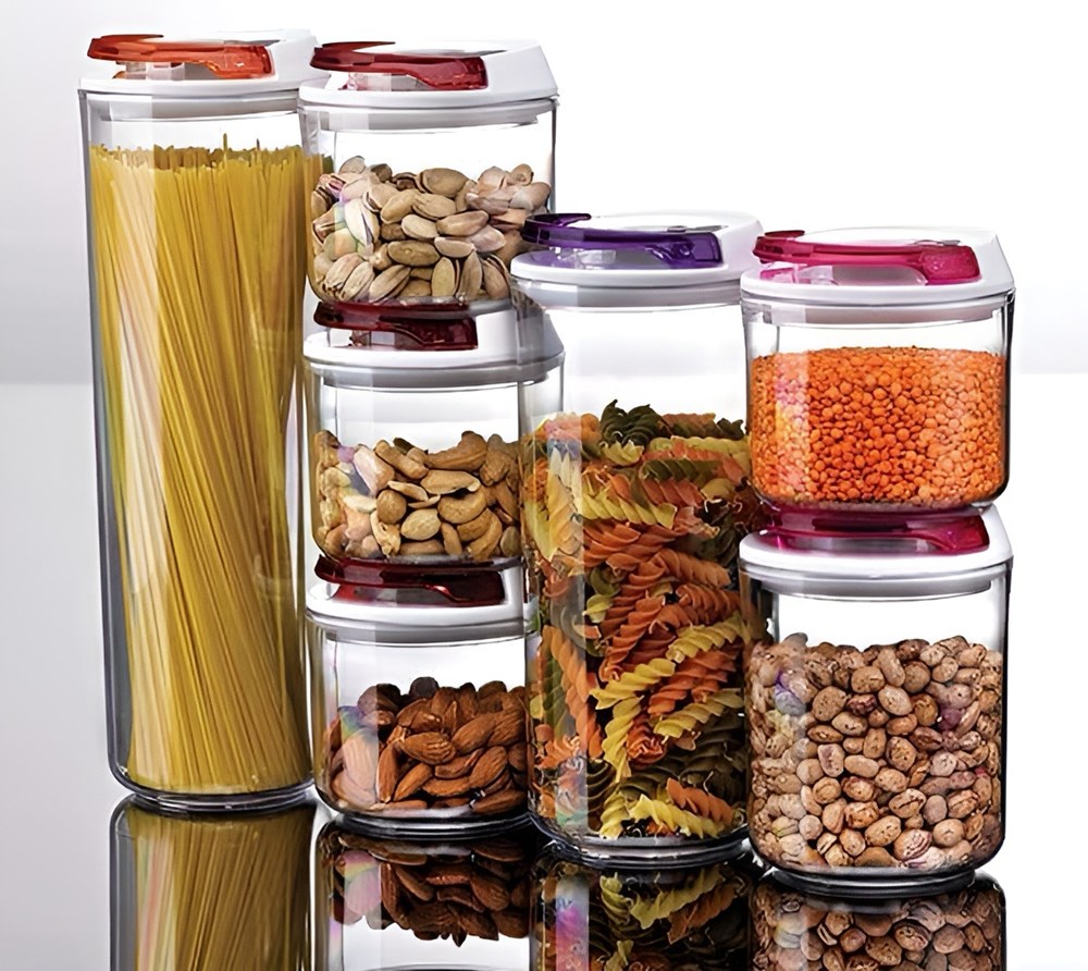 Gondol Airtight Plexi Canister - Red | Full House Lebanon