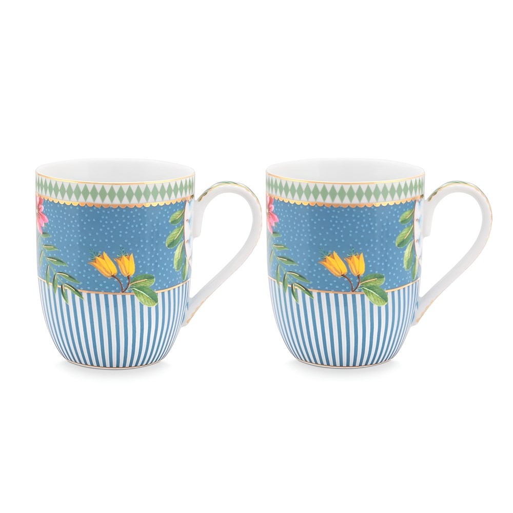 Pip Studio La Majorelle Mugs Blue Set (2 Pcs) | Full House Lebanon