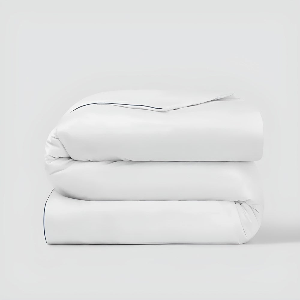 CANNON Duvet Comforter with Navy Trim - Medium | Full House Lebanon