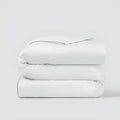 CANNON Duvet Comforter with Navy Trim - Medium | Full House Lebanon