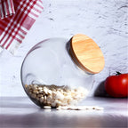 Sealed Glass Jar with Bamboo Lid - Small | Full House Lebanon
