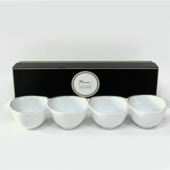 Rosanna Gold Stripe Platter | Full House Lebanon