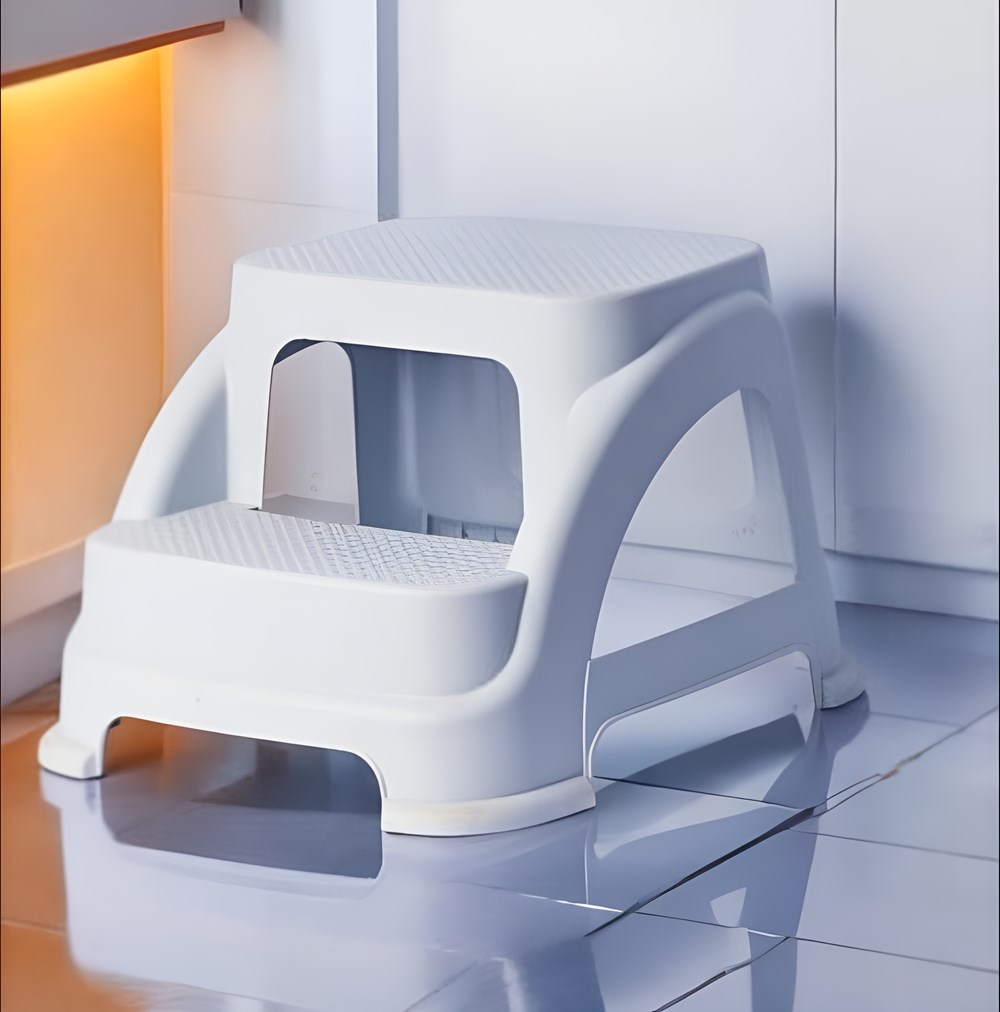 Two Step Stool - Small, Grey | Full House Lebanon