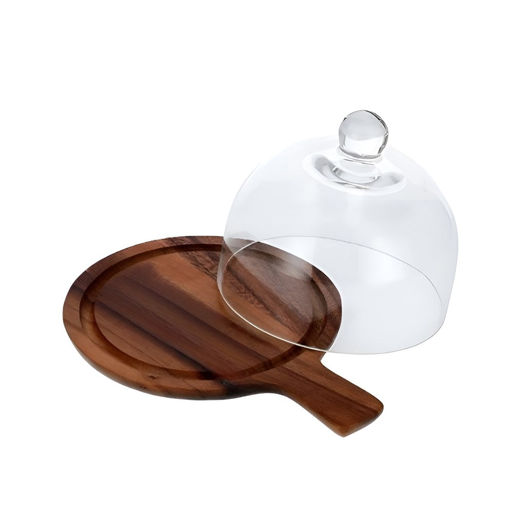 Mini Cheese Serving Board With Glass Dome | Full House Lebanon