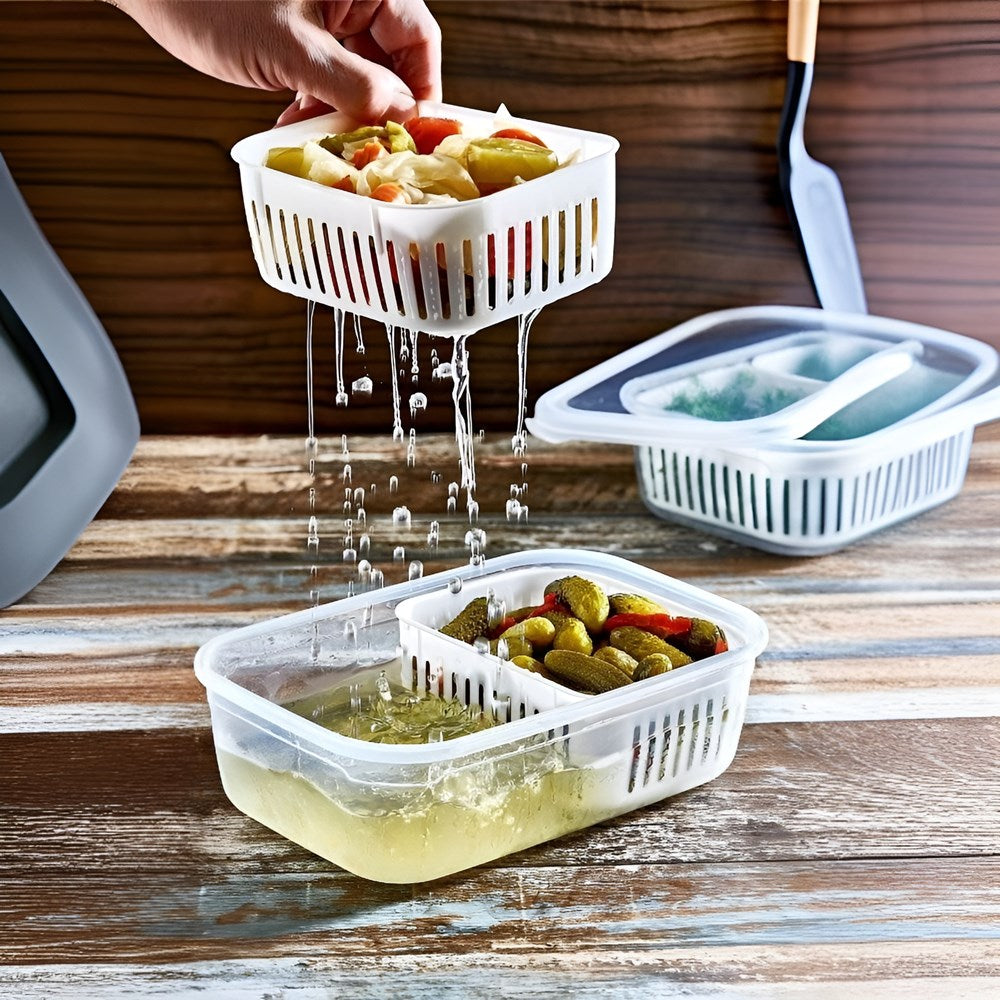 Plastic Storage Container with Strainer | Full House Lebanon