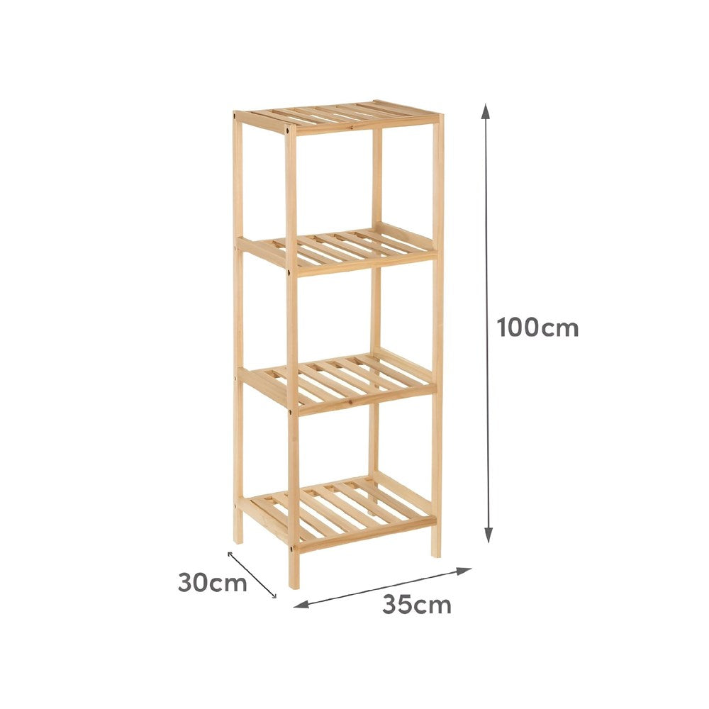 4 Tier Wooden Storage Rack | Full House Lebanon