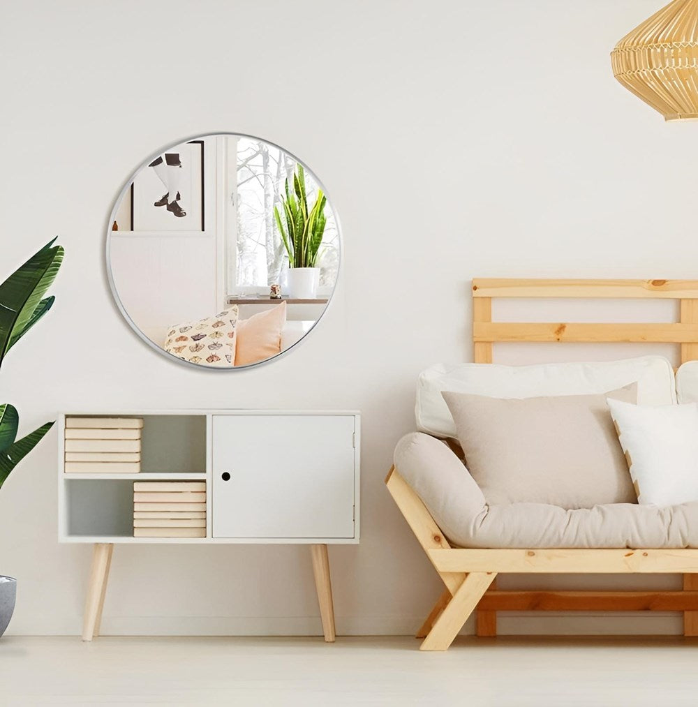 Round Wall Mounted Mirror - Gold | Full House Lebanon