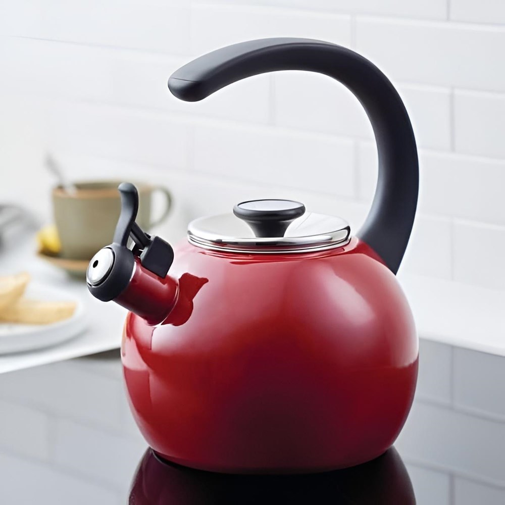 Circulon Stainless Steel Tea Kettle - Red | Full House Lebanon