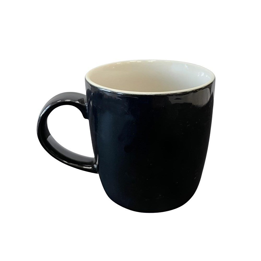 Glossy Porcelain Mug - Black | Full House Lebanon
