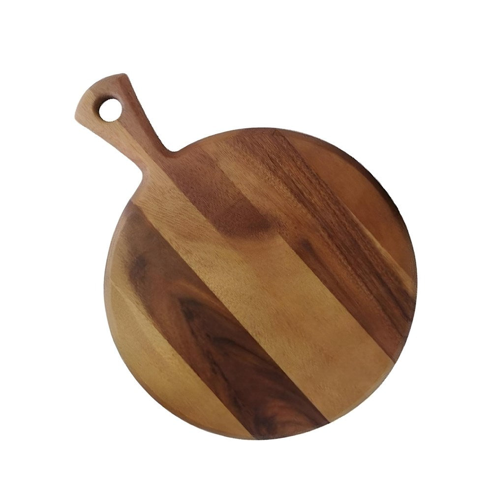Premium Acacia Wood Round Serving Board | Full House Lebanon