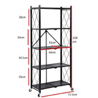 Foldable Multi-purpose Metal Shelving Units with Wheels | Full House Lebanon