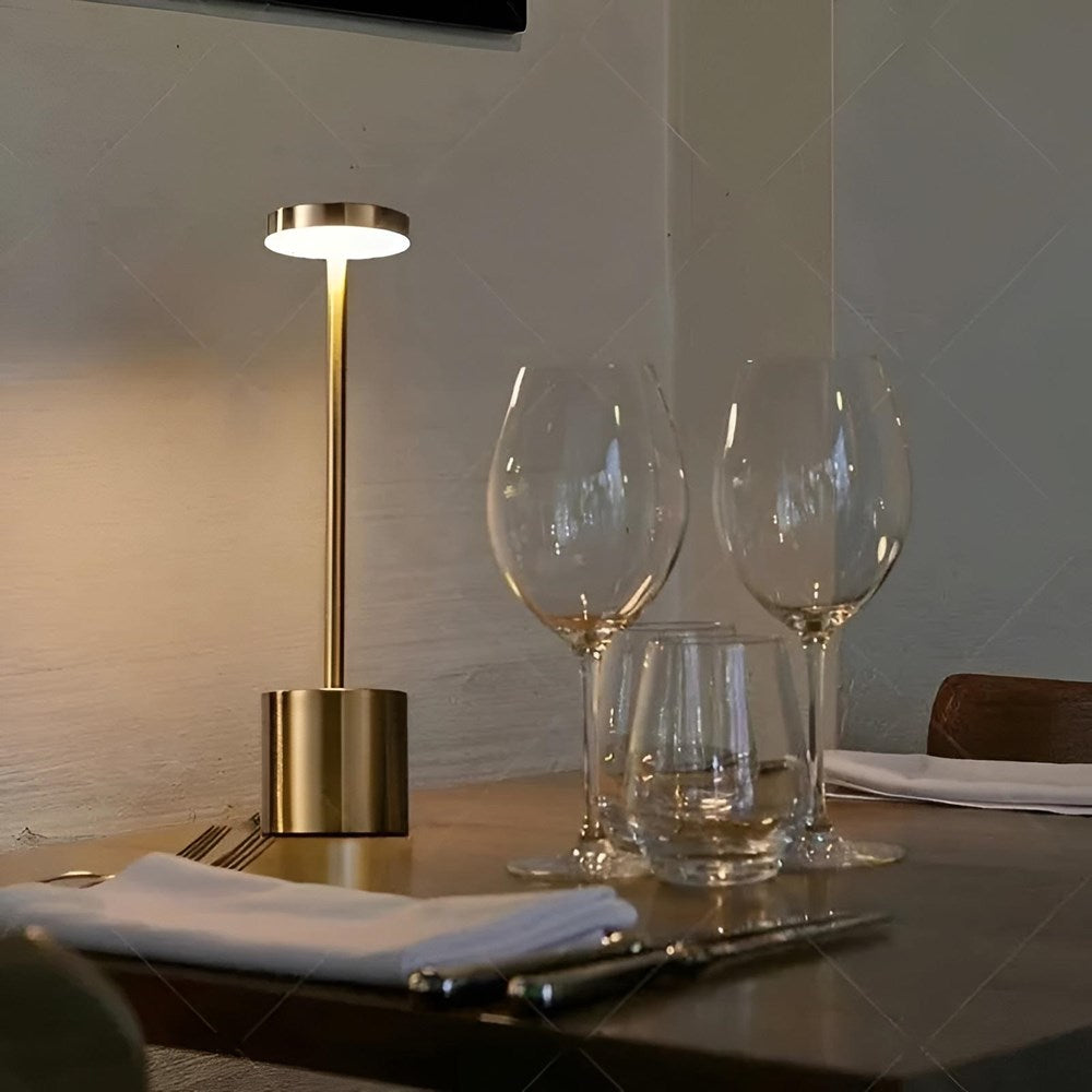 Metal Table Lamp - Silver | Full House Lebanon